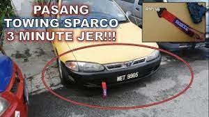 Sekian sahaja untuk perkongsian bagaimana nak tahu status kesihatan bateri kereta anda. Cara Pasang Towing Sparco Kereta 3 Minute Jer Wira Youtube