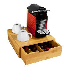 Umso weniger kaffeekapseln sich in der schublade des cassetto kapselspenders befinden, desto weiter muss die schublade beim entnehmen der kaffeekapseln herausgezogen werden. Sobuy Kaffeekapsel Box Kapselhalter Fur Real De