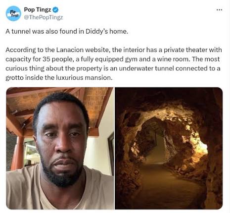 Fact Check: Image Does NOT Show Tunnel In Sean 'Diddy' Combs' LA Mansion --  It's Grand Canyon Caverns | Lead Stories