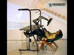 Monitor Arm 3 Workstation Comfy Leather Chair Futuristic Furniture