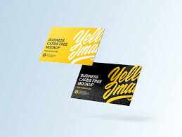 Almost every mockup has at least few different angles so you can pick your another business card mockup, but this time in folded version. Business Cards Free Mockup Free Mockup