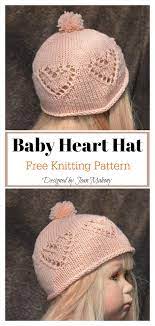 Lace Hearts Hat Free Knitting Pattern Baby Hat Knitting Pattern Baby Mittens Knitting Pattern Free Knitting