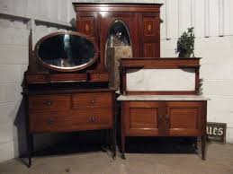 4.3 out of 5 stars. Antique Edwardian Inlaid Mahogany Bedroom Suite Wardrobe Dressing Table Washstand C1900 Wdb120 28 12 63188 Sellingantiques Co Uk