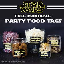 Star Wars Party Printables Themed Food Tags Star Wars Food Star Wars Birthday Party Star Wars Theme Party