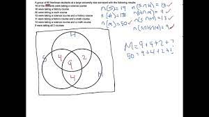 (c) jewelry but not books or ﬁlm? Using Venn Diagrams To Answer Survey Questions Youtube
