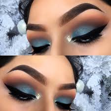 Black And Light Blue Eyeshadow Looks Blue Eyeshadow Makeup Eyebrows Blue Eyeshadow Makeup Eyeshadow Makeup Blue Makeup