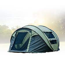 Fivejoy Instant 4 Person Pop Up Tent Set Up In Lightning Speed Easy Fold Up Into Portable Car Best Tents For Camping Pop Up Camping Tent Family Tent Camping