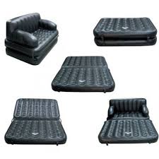 It's 5 functional pieces of furniture in 1 incredible product: Air O Space 5 In 1 Sofa Bed