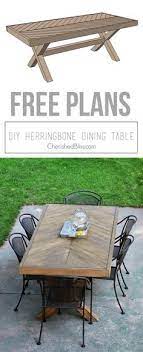 Free plans for building an diy large outdoor dining table that seats 10 to 12. Diy Outdoor Table Free Plans Cherished Bliss Diy Garden Furniture Diy Dining Diy Outdoor Furniture Plans