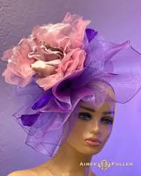 KENTUCKY DERBY FASCINATOR Silver Gray Grey Royal Ascot Hat Silk Rose Del  Mar Hat $299.00