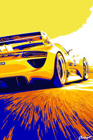 Porsche Poster 2 Ozcinart Com Imagens Quadros De Carros Desenhos De Carros Carros De Luxo