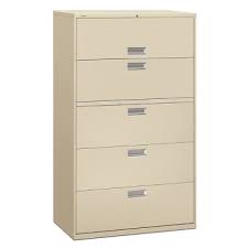 A wide variety of lateral file drawer cabinet options are available to you, such as general use, design style, and material. Hon Brigade 600 5 Drawer Putty Lateral File Cabinet 67 X 42 X 19 1 4inch Hd Supply