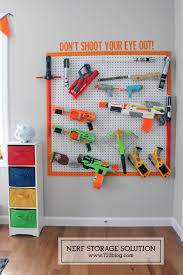 Total nerf gun wall project cost = under $50. Diy Nerf Gun Storage Inspiration Made Simple