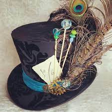 Steampunk Hat Full Size Top Hat Made To Measure Top Hat Etsy In 2021 Steampunk Hat Steampunk Top Hat Steampunk Wedding