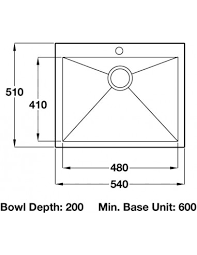 We did not find results for: Single Bowl Modern Kitchen Sink Top Mount 540 X 510mm 56747026