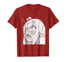 Ahegao T Shirt Manga Tee Anime Sexy Face T Shirt Comics