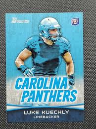 $35.99 luke kuechly 2012 topps platinum refractor #137 rookie card pgi 10. Luke Kuechly Football Card Database Newest Products Will Be Shown First In The Results 50 Per Page
