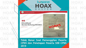 Hoaxbuster Surat Pemanggilan Dan Penetapan Peserta Cpns 2019 Kumparan Com