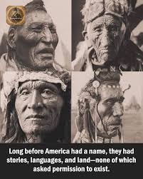 🌎 THE UNTOLD STORY OF NATIVE AMERICA 🌎 Long before skyscrapers and  highways… There were vast plains, sacred rivers, and endless skies. And  there were the Native Americans