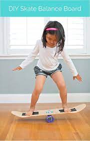 How To Make A Skate Balance Board Balance Board Diy For Kids Kids Playing