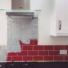 Wilko tile paint pale grey 750ml has been specially developed to give a tough, high gloss finish to interior ceramic glazed wall tiles. How To Refresh Your Kitchen For Under 100 Caroline Allen
