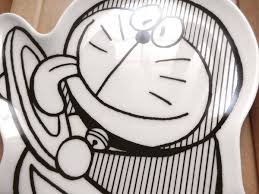 ドラえもん展 限定 ダイカットプレート 皿 2 生まれてはじめて食べた 藤子f不二雄 ドラえもん 不二雄