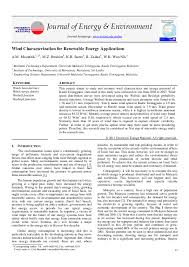 What speed of wind delays flights? Pdf Wind Characterization For Renewable Energy Applications Khalid Samo Academia Edu