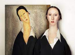 The Real Life Models Artist Imagines Herself As Abstract Models For Abstract Portraits Portrait Abstract Portrait Art Model