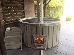 hottub hot tub aluminium interne houtgestookte kachel duurzaam kachels tuin hot