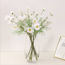 Where to buy fake daisy flowers. Home Decoration Artificial Chamomile Flowers Silk Faux 6 Head Forks Mum Flowers Daisy Flowers Artificial Buy Artificial Chamomile Silk Faux Chamomile Daisy Flowers Artificial Product On Alibaba Com