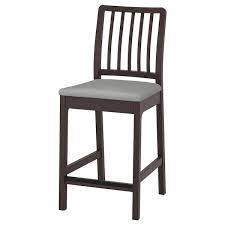 No matter how long your meal lasts, the stool's round swivel seat, footrest, and contoured back ensure you'll be eating in comfort. Ekedalen Bar Stool With Backrest Dark Brown Orrsta Light Gray Shop Ikea Ikea
