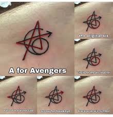 So The Original Avengers Except Mark Got Matching Avengers Tattoos And I Loki Want It Cr Avengersbabys C Avengers Tattoo Marvel Tattoos Avengers
