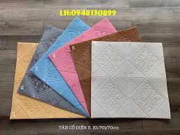 Xốp dán tường hoa văn tân cổ trang trí cho không gian sang trọng