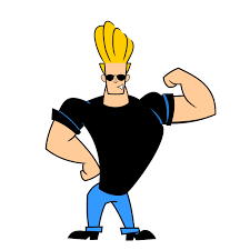 Johnny Bravo Is Made Up Of A Bunch Of Big Triangles You Can Especially See It In His Chest And His Hair It H Johnny Bravo Klassische Karikaturen Comic Kinder