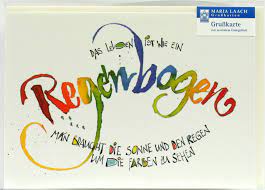 Luise schoolmann dieser spruch kann von dir mit angabe des autoren frei verwendet werden. Neutrale Karte Das Leben Ist Wie Ein Regenbogen