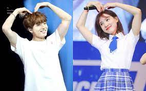 Discover short videos related to nayeon jungkook on tiktok. Twice A Group Of Male Kpop Harems Gathered Jungkook Bts Gave A Lead To Nayeon And Kang Daniel