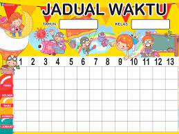 Bab iv perencanaan waktu dan biaya penelitian. Template Jadual Waktu Kelas Dan Guru Xd
