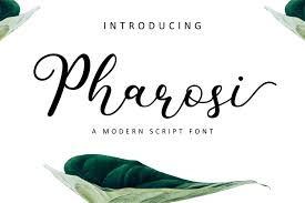Script typefaces are based upon the varied and often fluid stroke created by handwriting, pretty much like the cursive fonts just typically more elegant. Pharosi Font Free Download On Behance