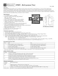 The relay has a selectable input for 12vdc or 24vdc operation. Dtmr1 Multi Purpose Timer Overview Manualzz