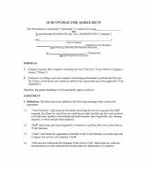 Printable Subcontractor Agreement 1099 Contract Template Sales ...