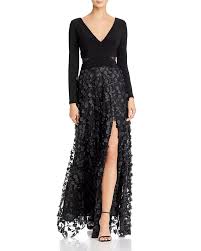 Avery G Floral Applique Combo Gown Women Bloomingdale S In 2020 Formal Evening Dresses Gowns Couture Dresses