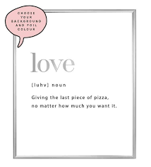 A4 A3 Love Dictionary Definition Foil Print Funny Wall Art Urban Dictionary Word Meaning Funny Wall Print Funny Definition Poster In 2020 Love Dictionary Funny Wall Art Foil Print