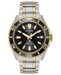 Our wide selection is eligible for free shipping and free returns. Citizen Men S Eco Drive Promaster Diver Two Tone Stainless Steel Bracelet Watch 44mm In Metallic For Men Lyst