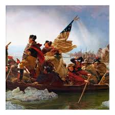The delaware river is a major river on the atlantic coast of the united states. George Washington Crossing Of The Delaware River Acrylic Print Zazzle Com Art History History Painting Emanuel Leutze