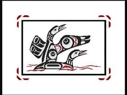 2 1/4 x 6 1/4. A Northwest Coast Native Art Loons