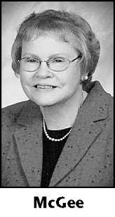 MELVA McGEE Obituary (2016)