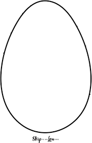 Easter egg templates are a blank illustration of easter eggs used around this holiday period. Easter Egg Templates For Fun Easter Crafts Skip To My Lou