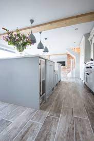 Porcelain tile designed to convey the look of painted wood that has been weathered and reclaimed, a rich blend of shades and textures ideal for modern floors and walls. Rockpool Grey Wood Effect Porcelain Porcelain Tiles Mystonefloor Wood Tile Floor Kitchen Grey Wood Tile Grey Wood Floors