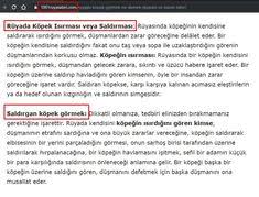 Ruyada Kopek Gormek