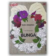 Gambar hitam putih bw untuk diwarnai. Art Therapy Anti Stress Buku Mewarnai Bunga Lidia Kostanek Shopee Indonesia